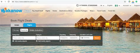 wakanow airline booking